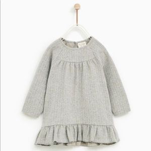 Zara baby girl 18-24 months STRIPED AND RUFFLED DRESS